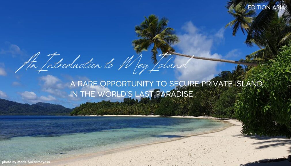A island of raja ampat a coveted luxury destination in the world brimmed with exotic beauty, rain forest and rich marine biodiversity for leasehold